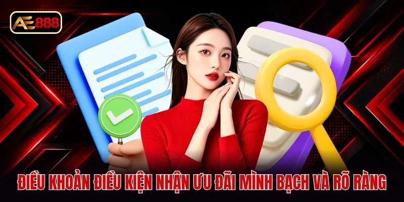 Điều khoản điều kiện nhận ưu đãi mình bạch và rõ ràng